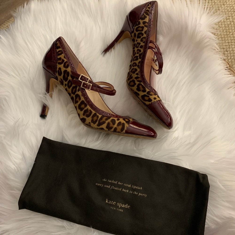 Kate Spade Leopard Print Haircalf Heels